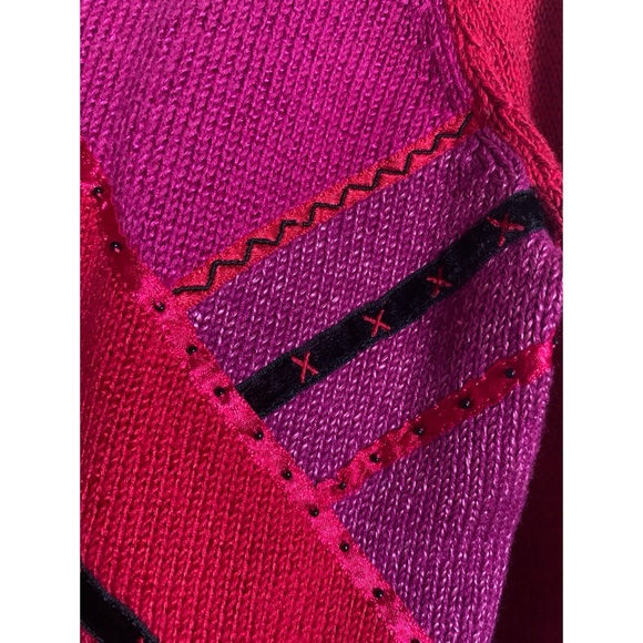 Vintage Napa Valley Petites Abstract Sweater Size P - Picture 3 of 4